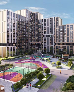 Детские и спортивные площадки на территории комплекса