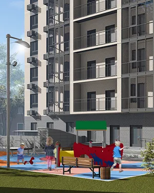 Безопасный двор с продуманным ландшафтным дизайном
