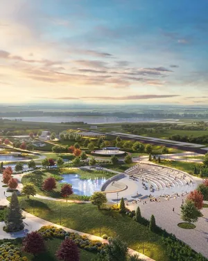 Парк на территории комплекса