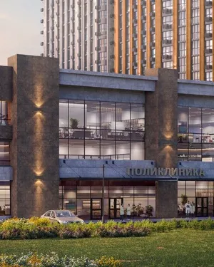 Поликлиника на территории жилого комплекса