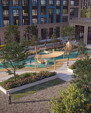 Озелененная территория комплекса