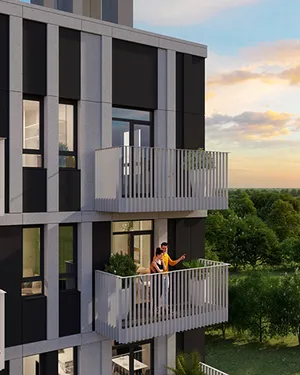 В окружении зелени